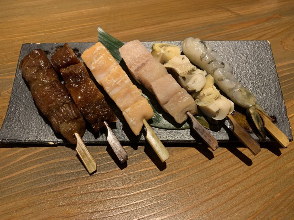魚串六種盛り